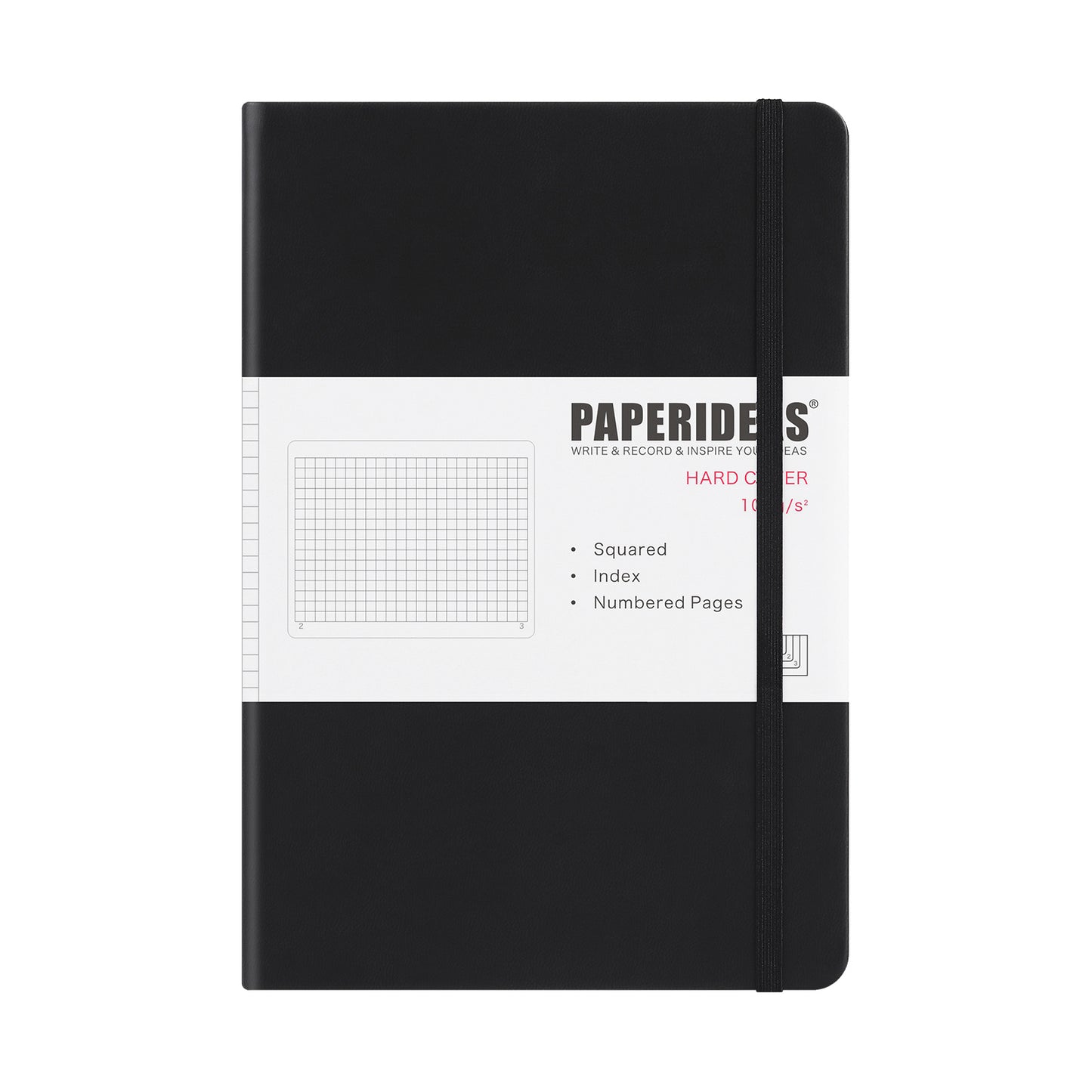 PAPERIDEAS ノート ハードカバー A5サイズ(横14.3×縦21 cm) 方眼