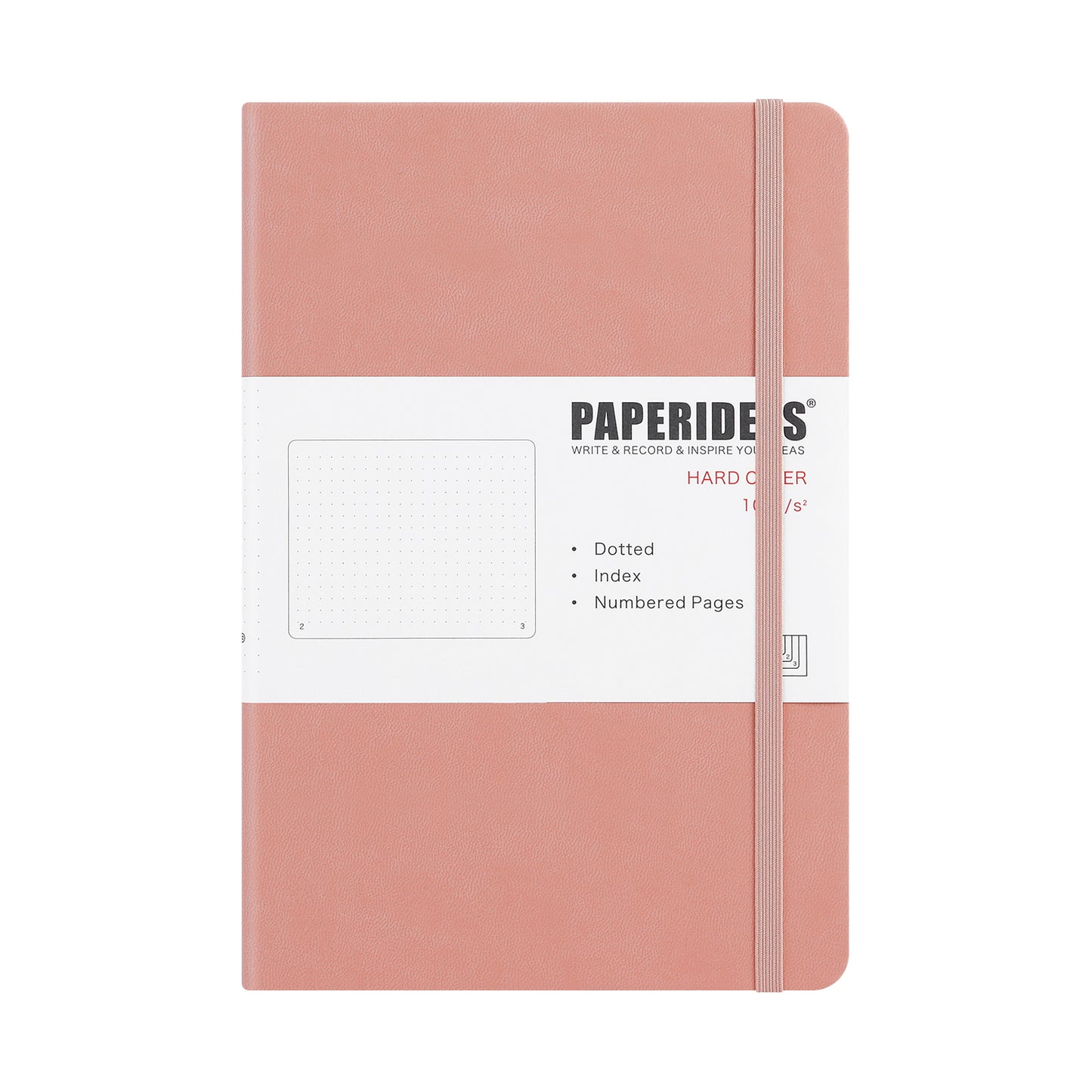 PAPERIDEAS ノート ハードカバー A5サイズ(横14.3×縦21 cm) 方眼