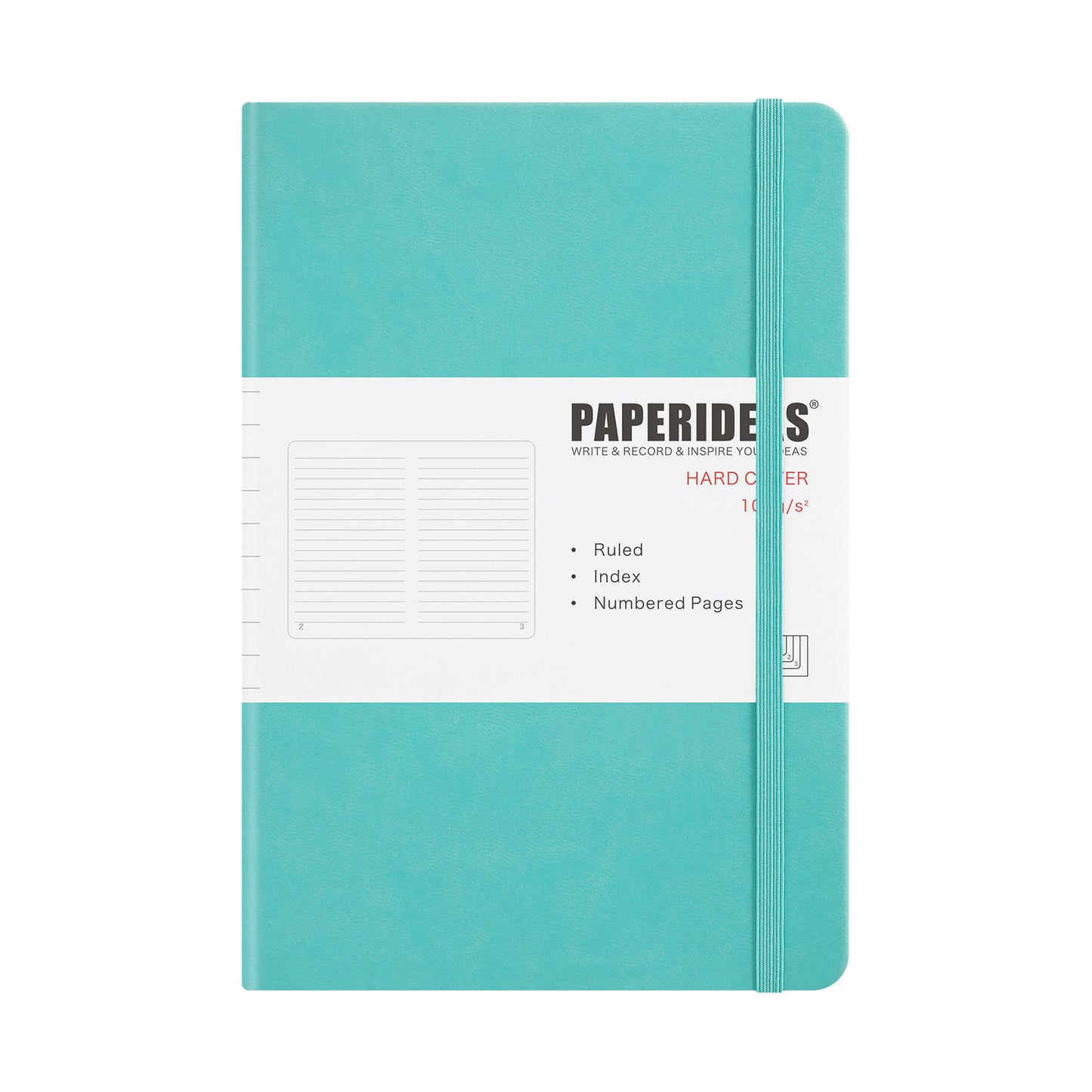 PAPERIDEAS ノート ハードカバー A5サイズ(横14.3×縦21 cm) 方眼