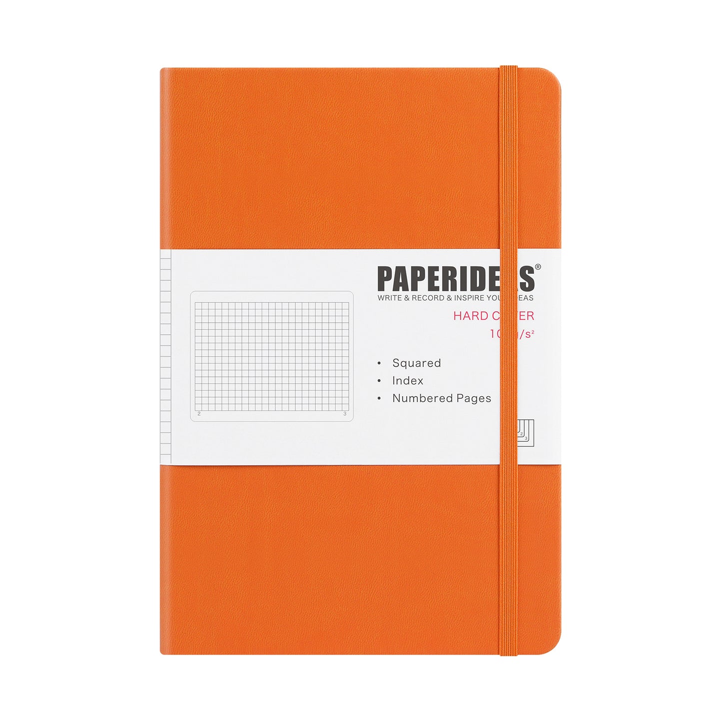 PAPERIDEAS ノート ハードカバー A5サイズ(横14.3×縦21 cm) 方眼