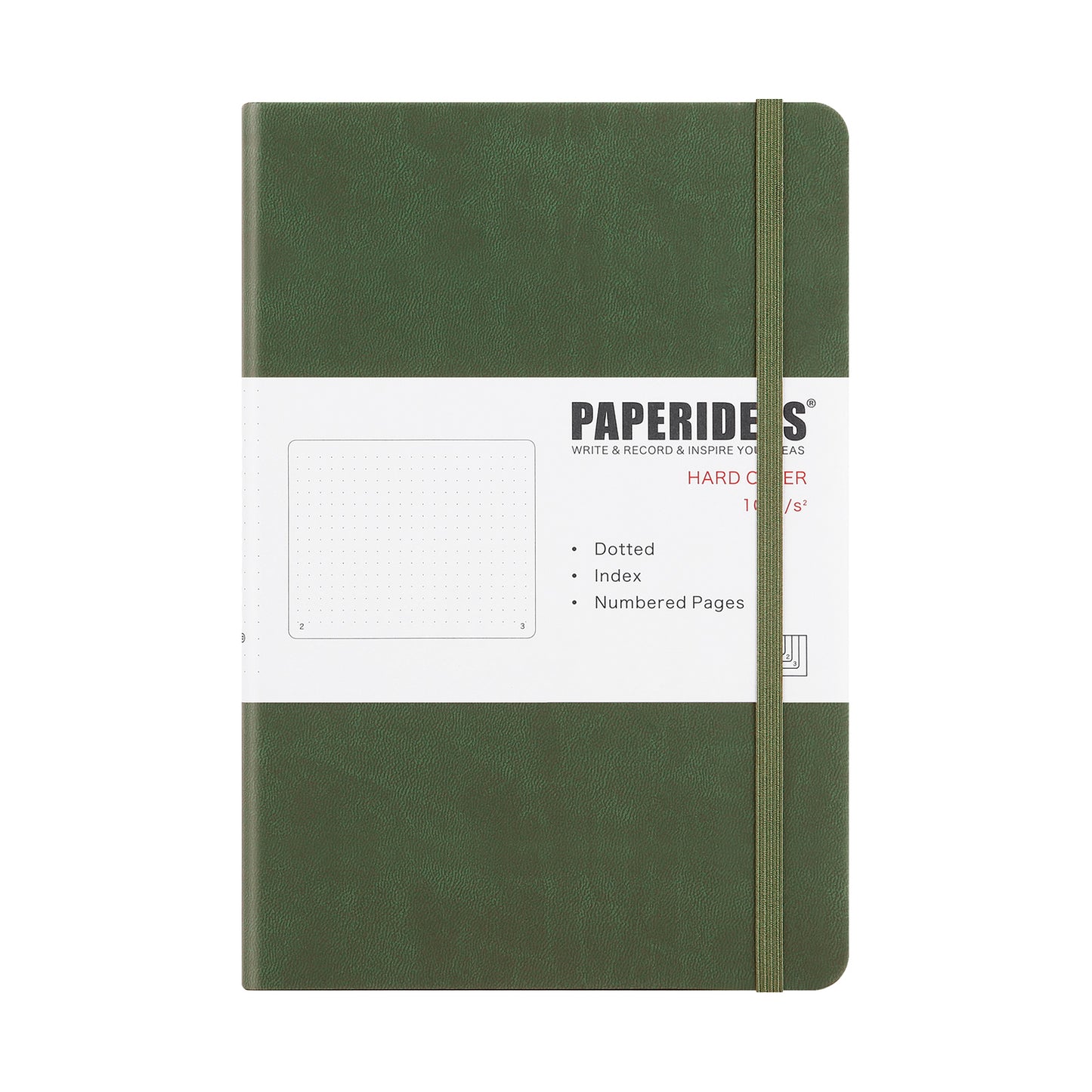 PAPERIDEAS ノート ハードカバー A5サイズ(横14.3×縦21 cm) 方眼