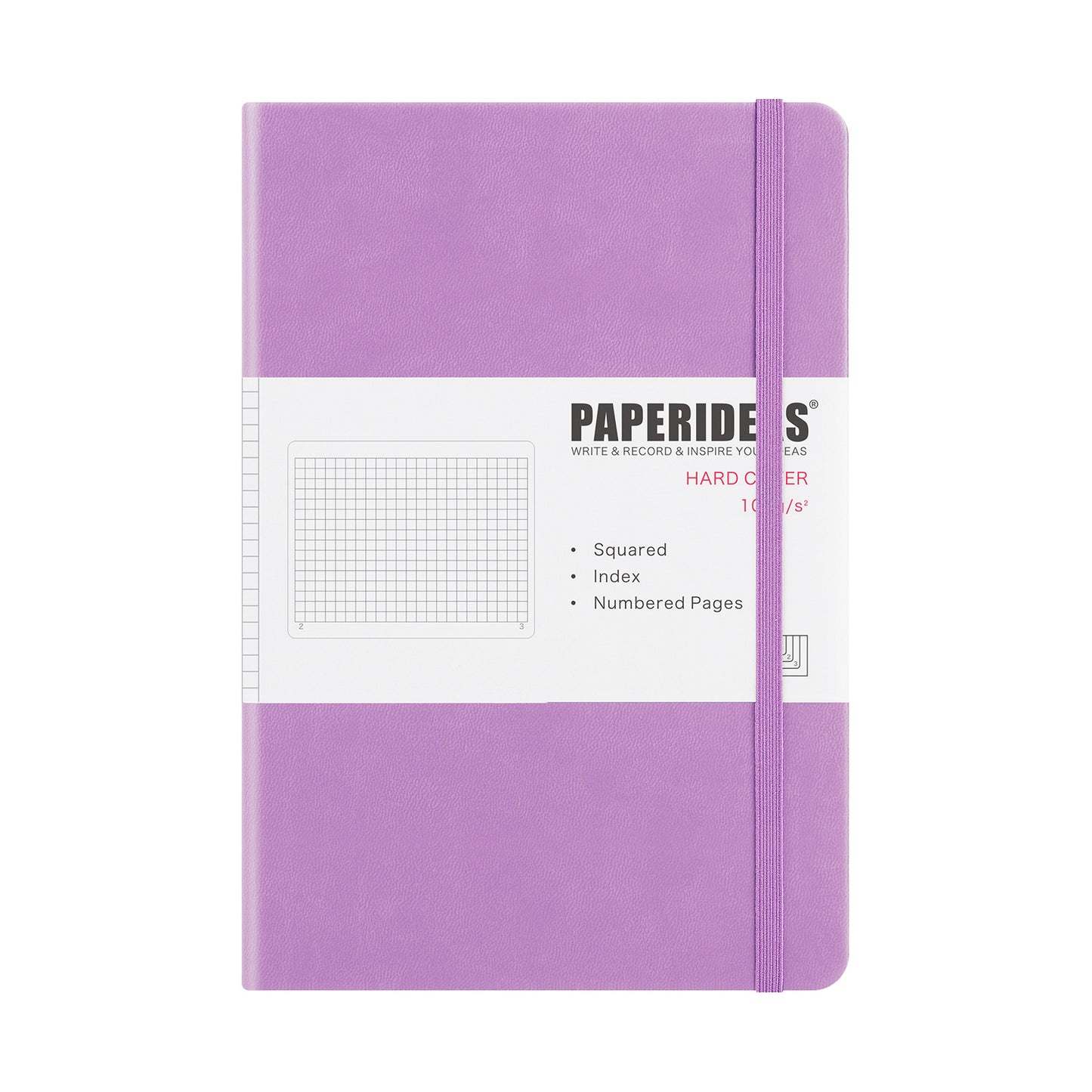 PAPERIDEAS ノート ハードカバー A5サイズ(横14.3×縦21 cm) 方眼