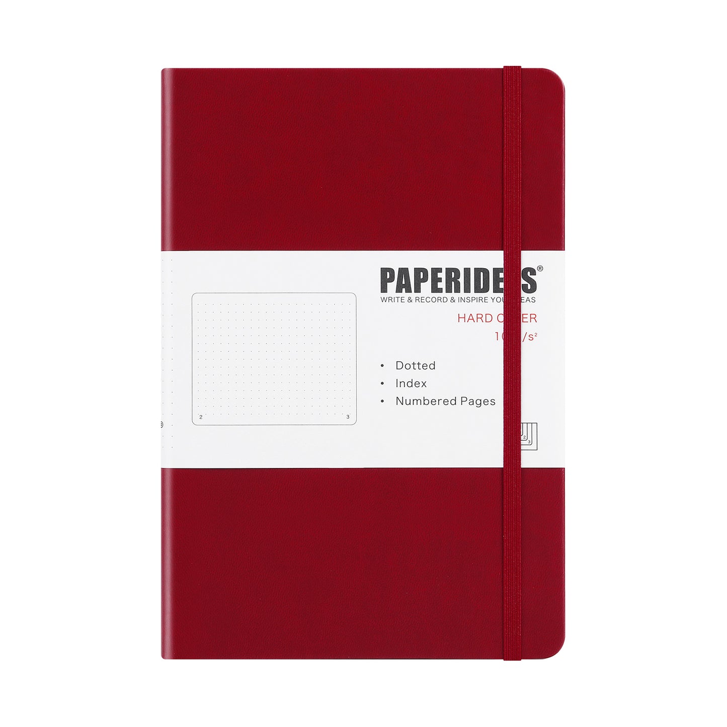PAPERIDEAS ノート ハードカバー A5サイズ(横14.3×縦21 cm) 方眼