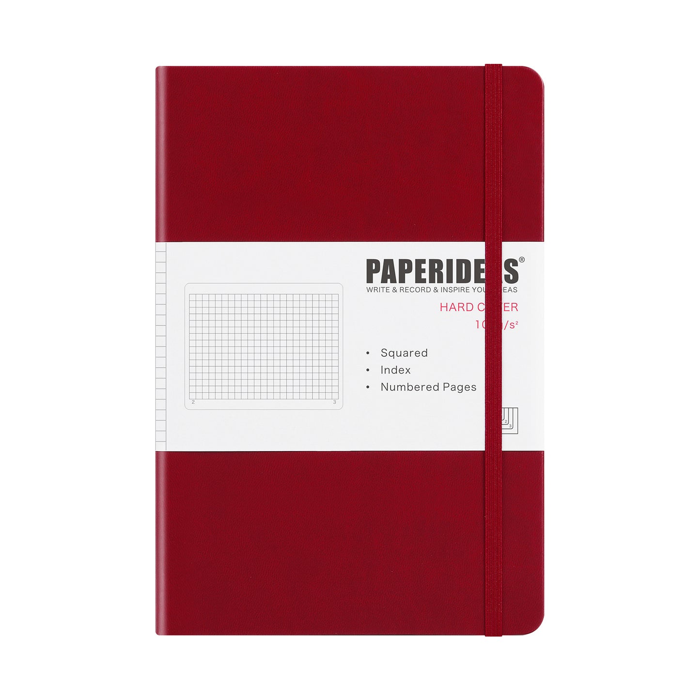 PAPERIDEAS ノート ハードカバー A5サイズ(横14.3×縦21 cm) 方眼