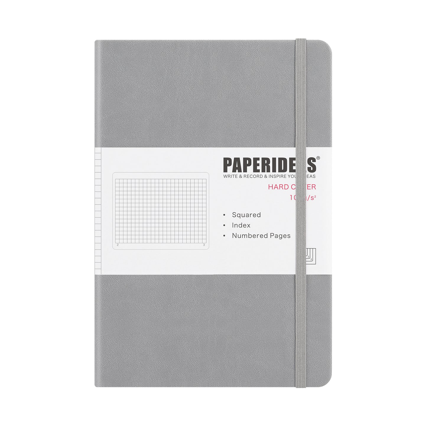 PAPERIDEAS ノート ハードカバー A5サイズ(横14.3×縦21 cm) 方眼