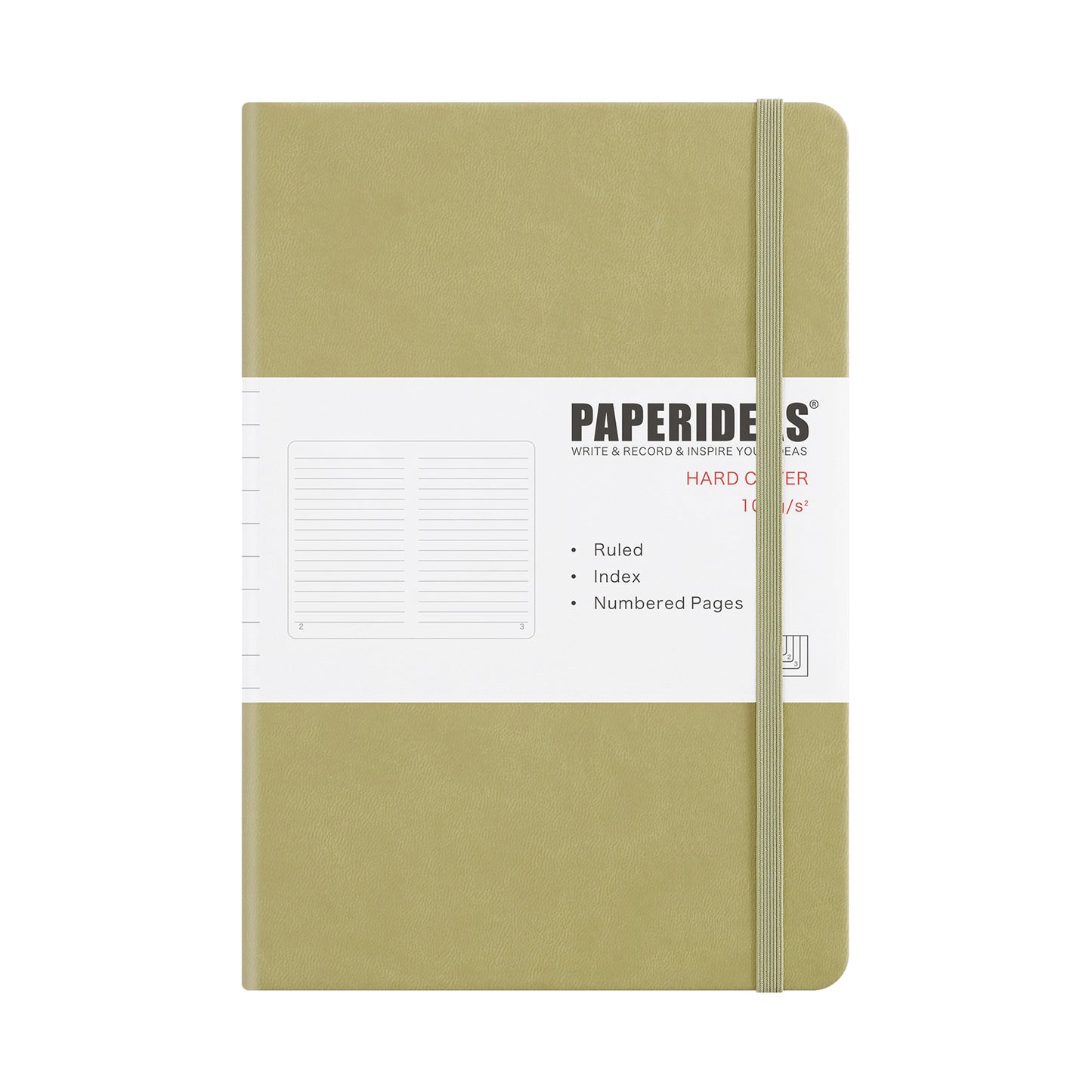 PAPERIDEAS ノート ハードカバー A5サイズ(横14.3×縦21 cm) 方眼