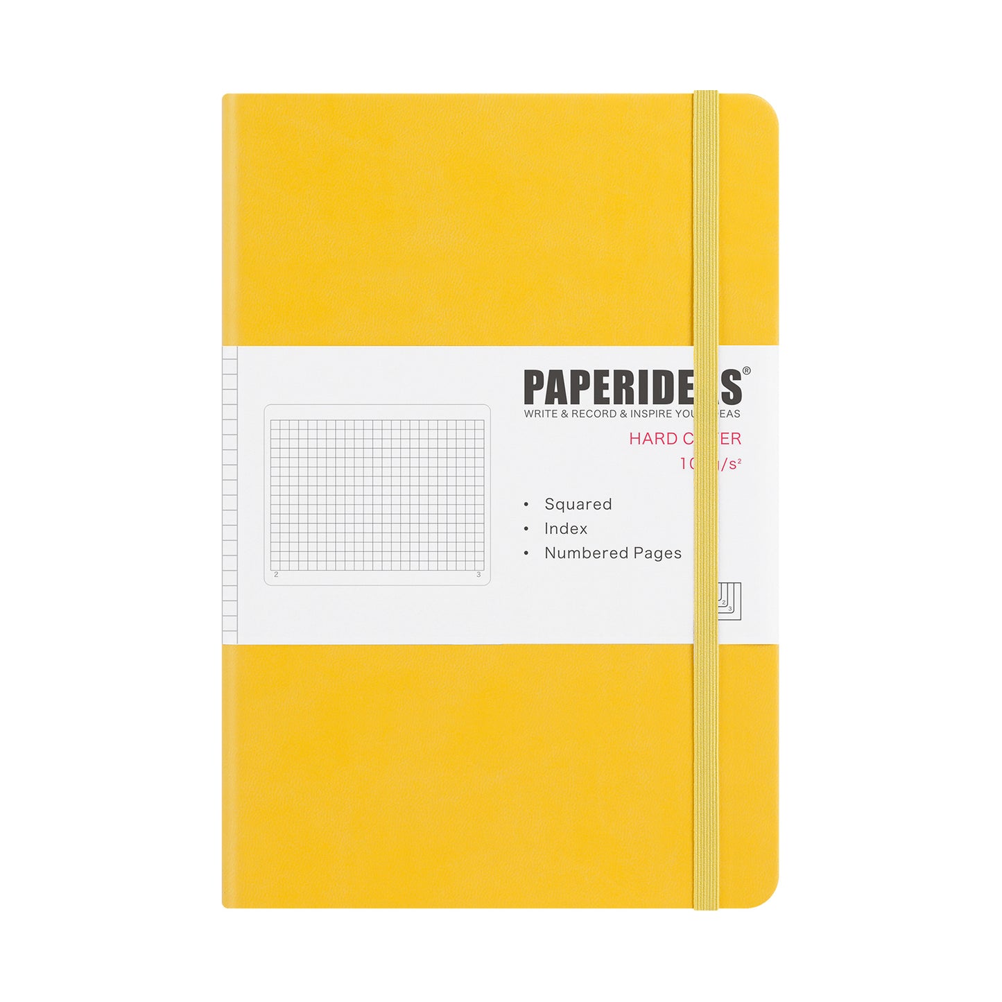 PAPERIDEAS ノート ハードカバー A5サイズ(横14.3×縦21 cm) 方眼
