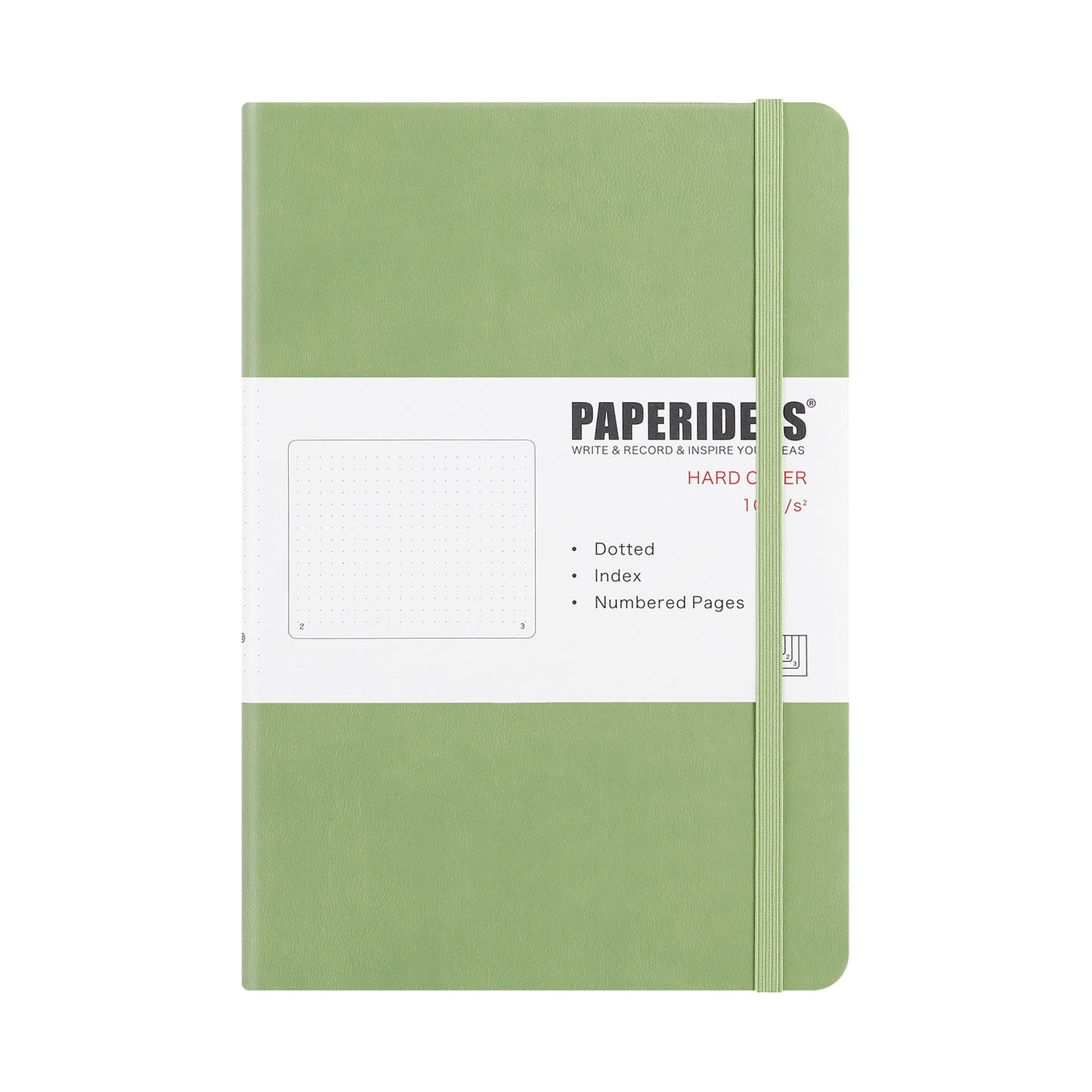 PAPERIDEAS ノート ハードカバー A5サイズ(横14.3×縦21 cm) 方眼