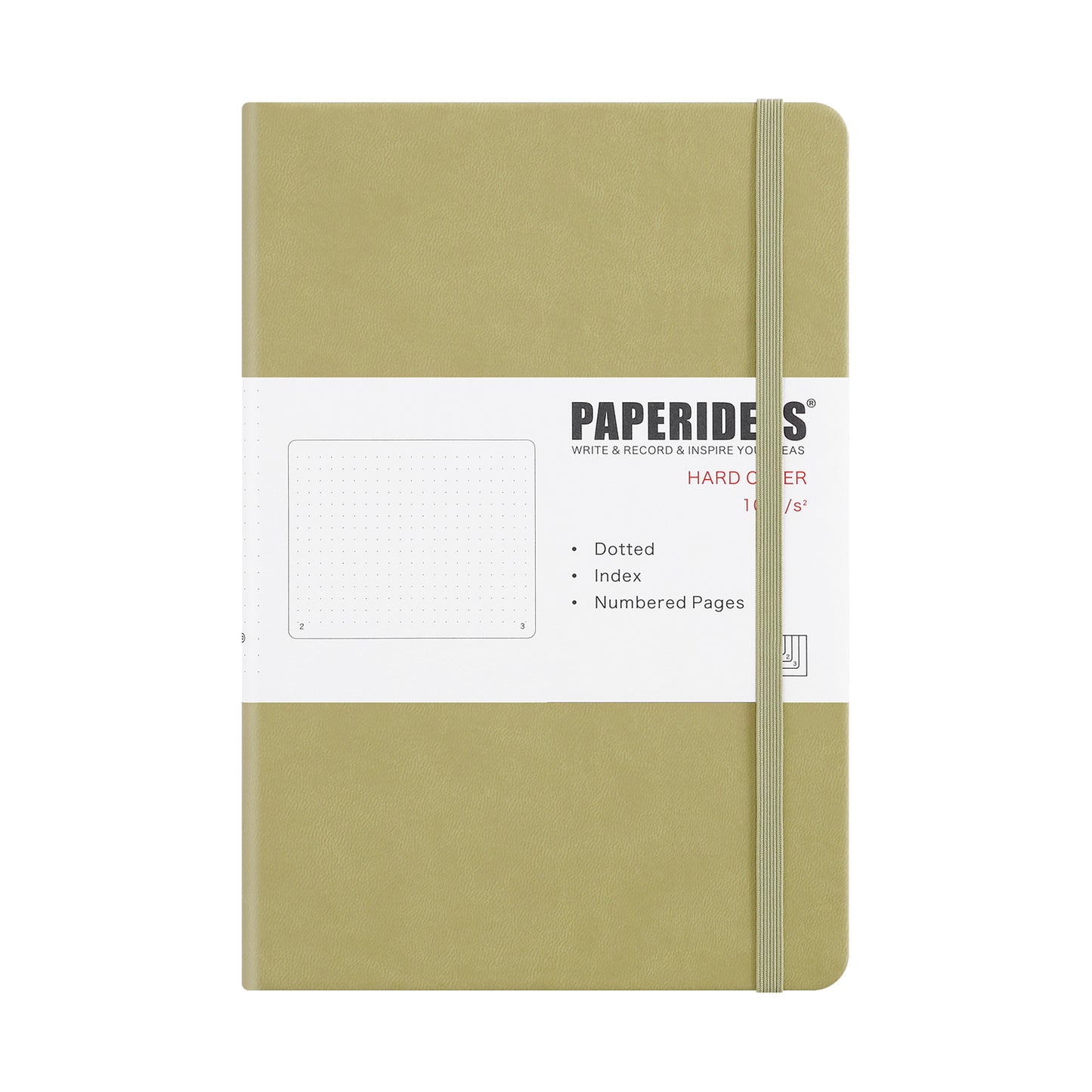 PAPERIDEAS ノート ハードカバー A5サイズ(横14.3×縦21 cm) 方眼