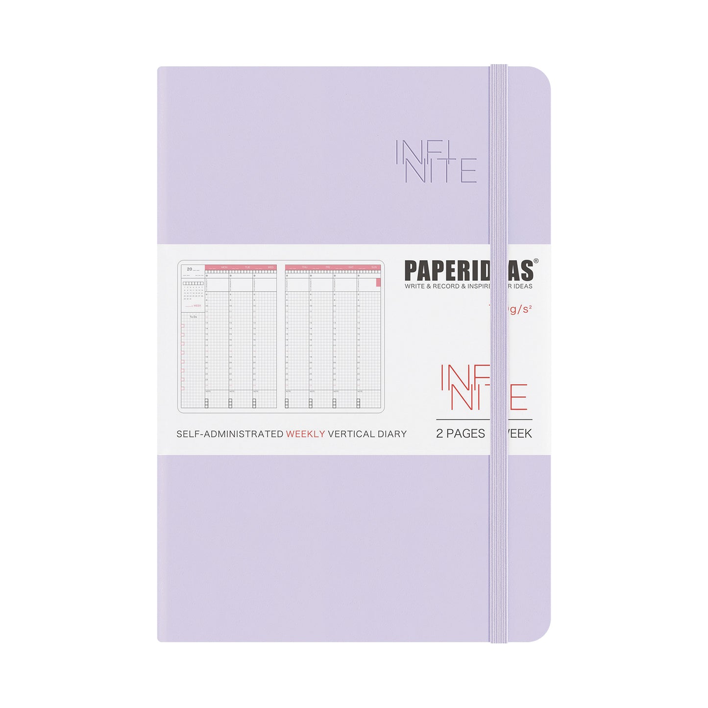 PAPERIDEAS 自分管理手帳 DIY記入式 週間バーチカルタイプ A5サイズ ハードカバー