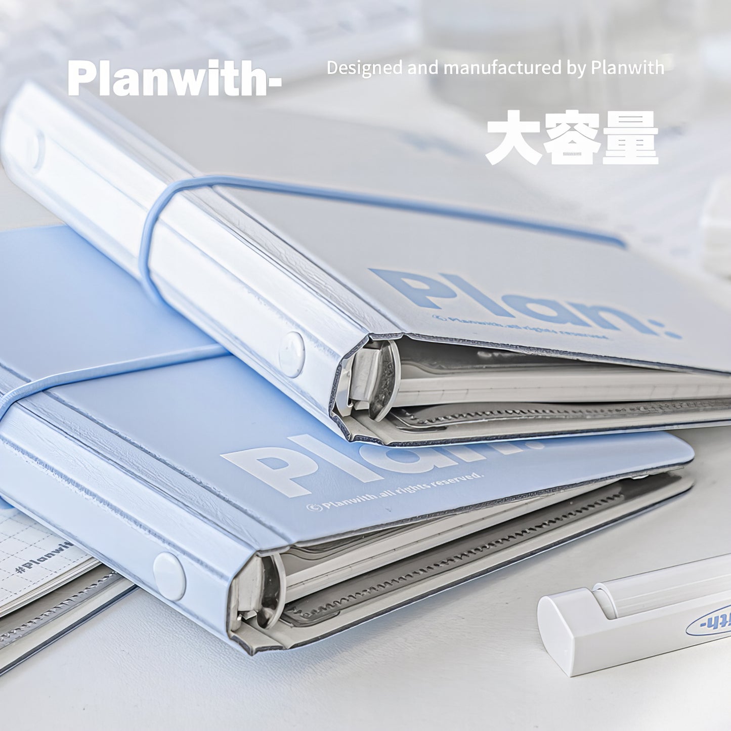 PLANWITH ポケットサイズ バインダーノート|A6・A7対応 ルーズリーフ ミニ手帳 ミニノート バインダー