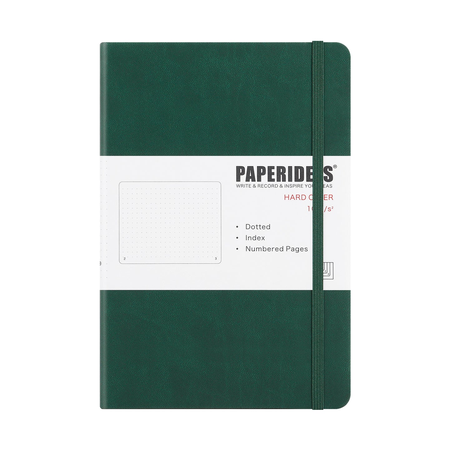 PAPERIDEAS ノート ハードカバー A5サイズ(横14.3×縦21 cm) 方眼