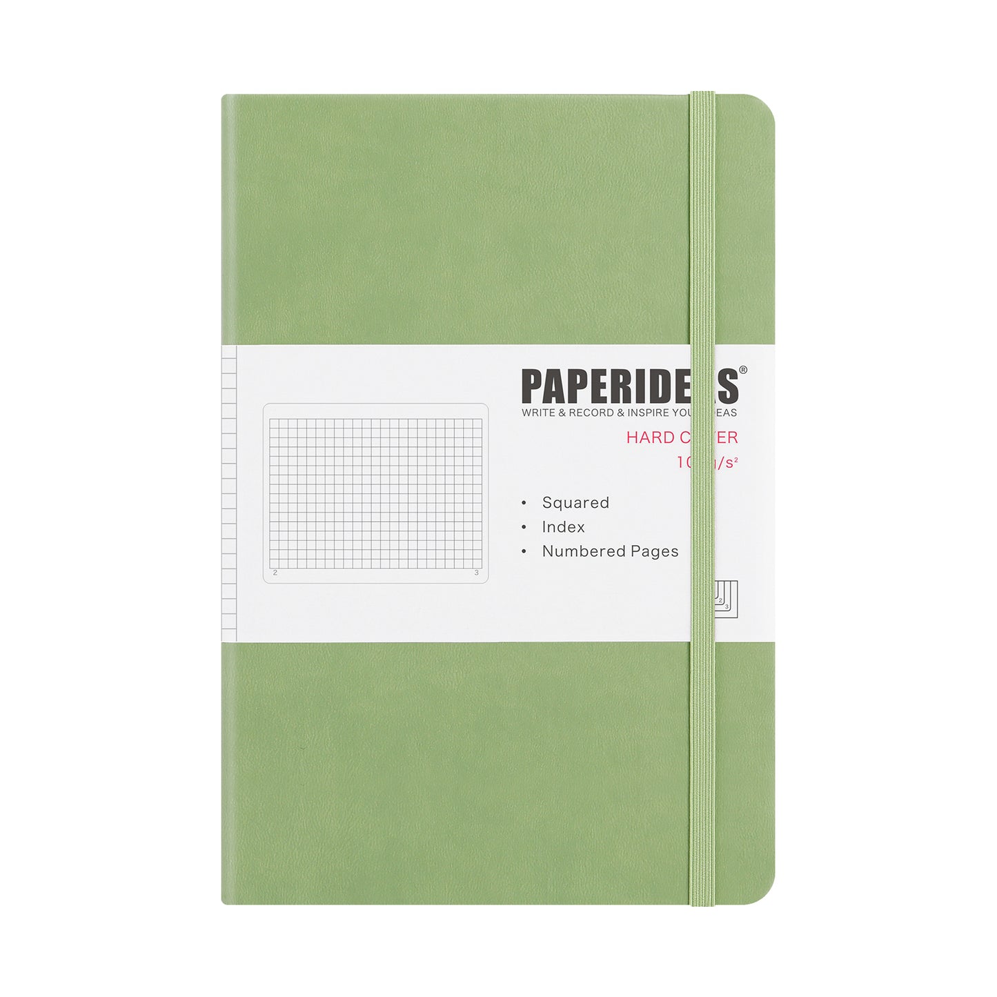 PAPERIDEAS ノート ハードカバー A5サイズ(横14.3×縦21 cm) 方眼