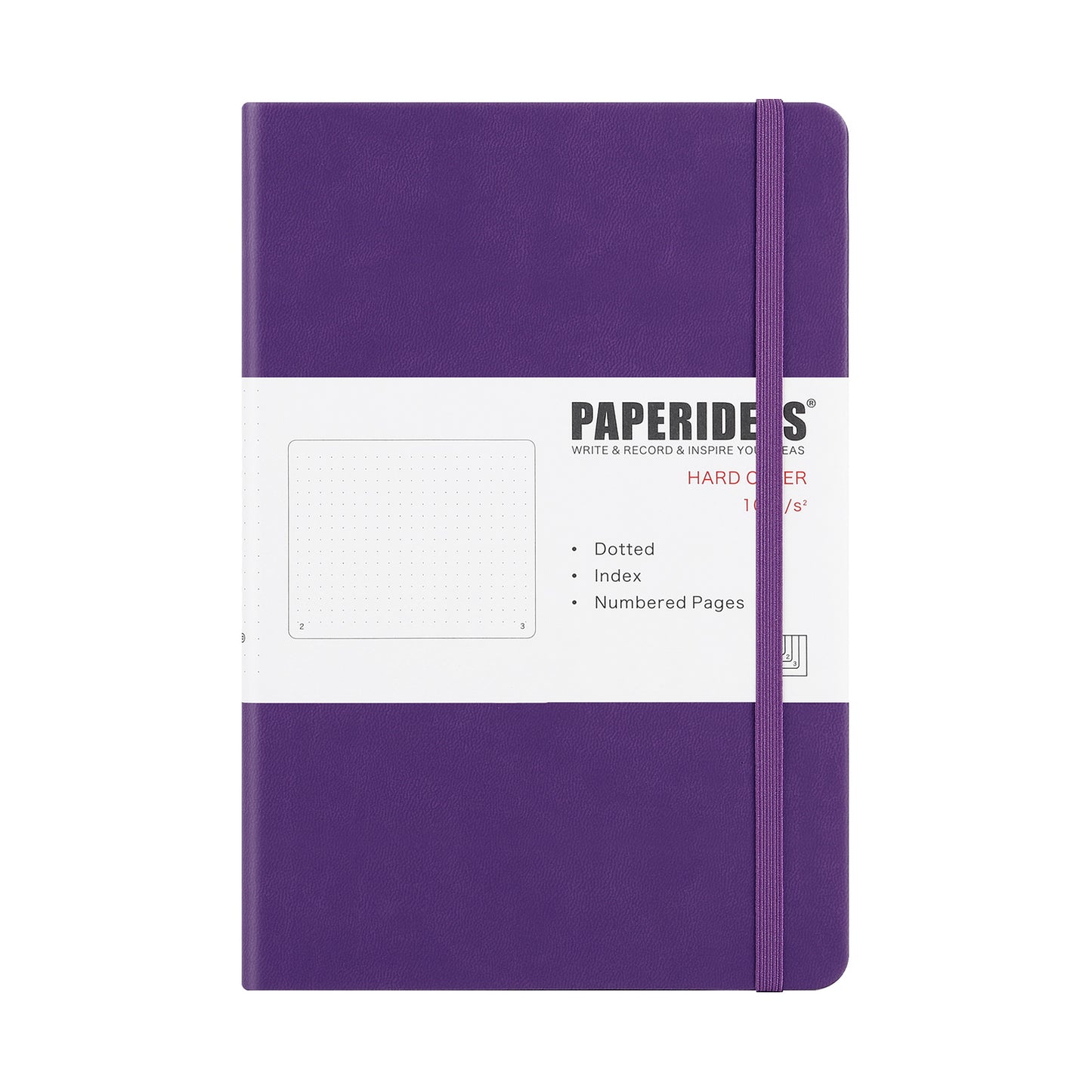 PAPERIDEAS ノート ハードカバー A5サイズ(横14.3×縦21 cm) 方眼