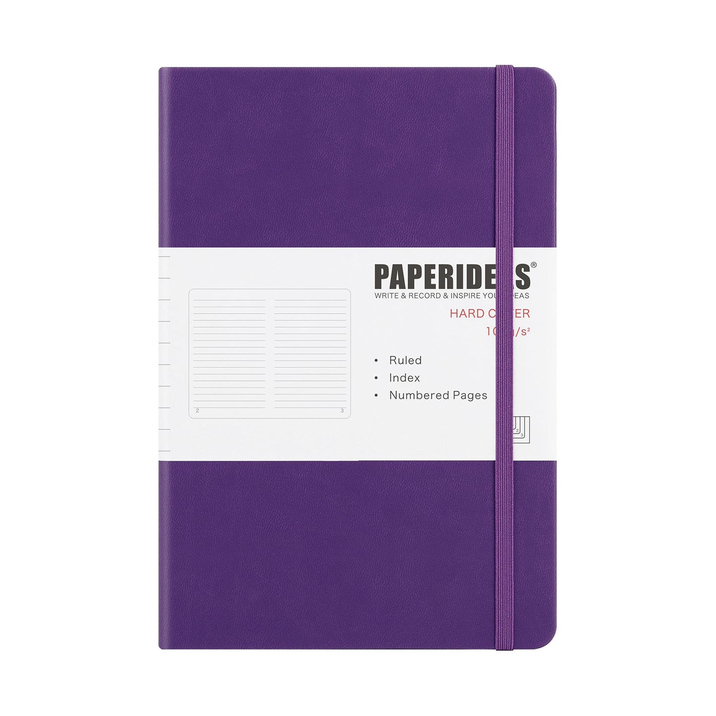 PAPERIDEAS ノート ハードカバー A5サイズ(横14.3×縦21 cm) 方眼