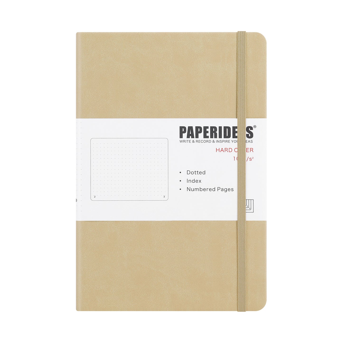 PAPERIDEAS ノート ハードカバー A5サイズ(横14.3×縦21 cm) 方眼