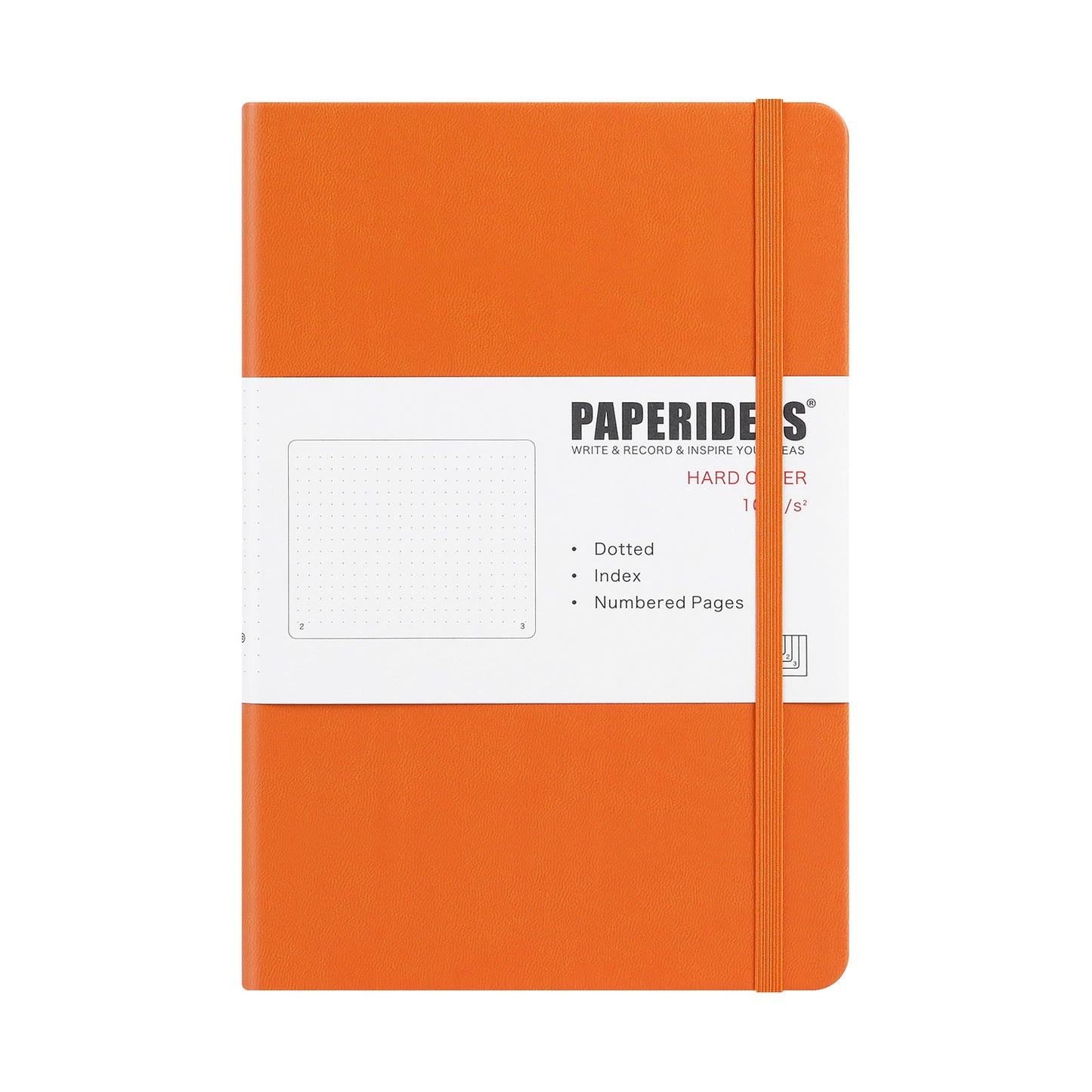 PAPERIDEAS ノート ハードカバー A5サイズ(横14.3×縦21 cm) 方眼