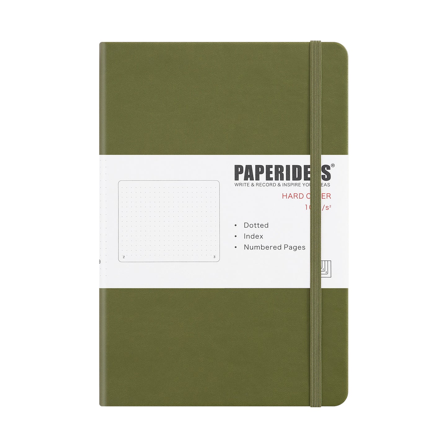 PAPERIDEAS ノート ハードカバー A5サイズ(横14.3×縦21 cm) 方眼