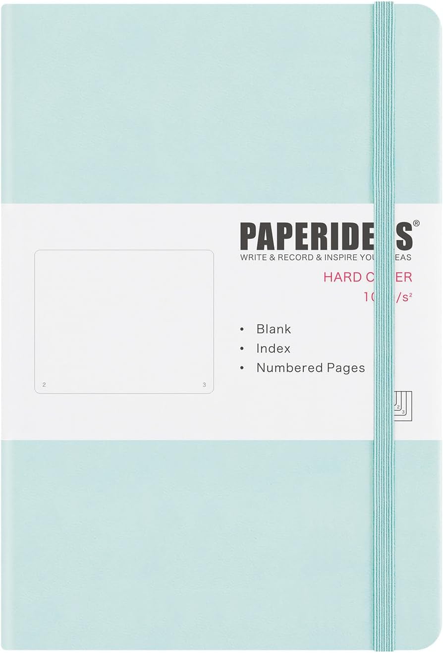 PAPERIDEAS A5 ハードカバー 無地 アクアフロスト
