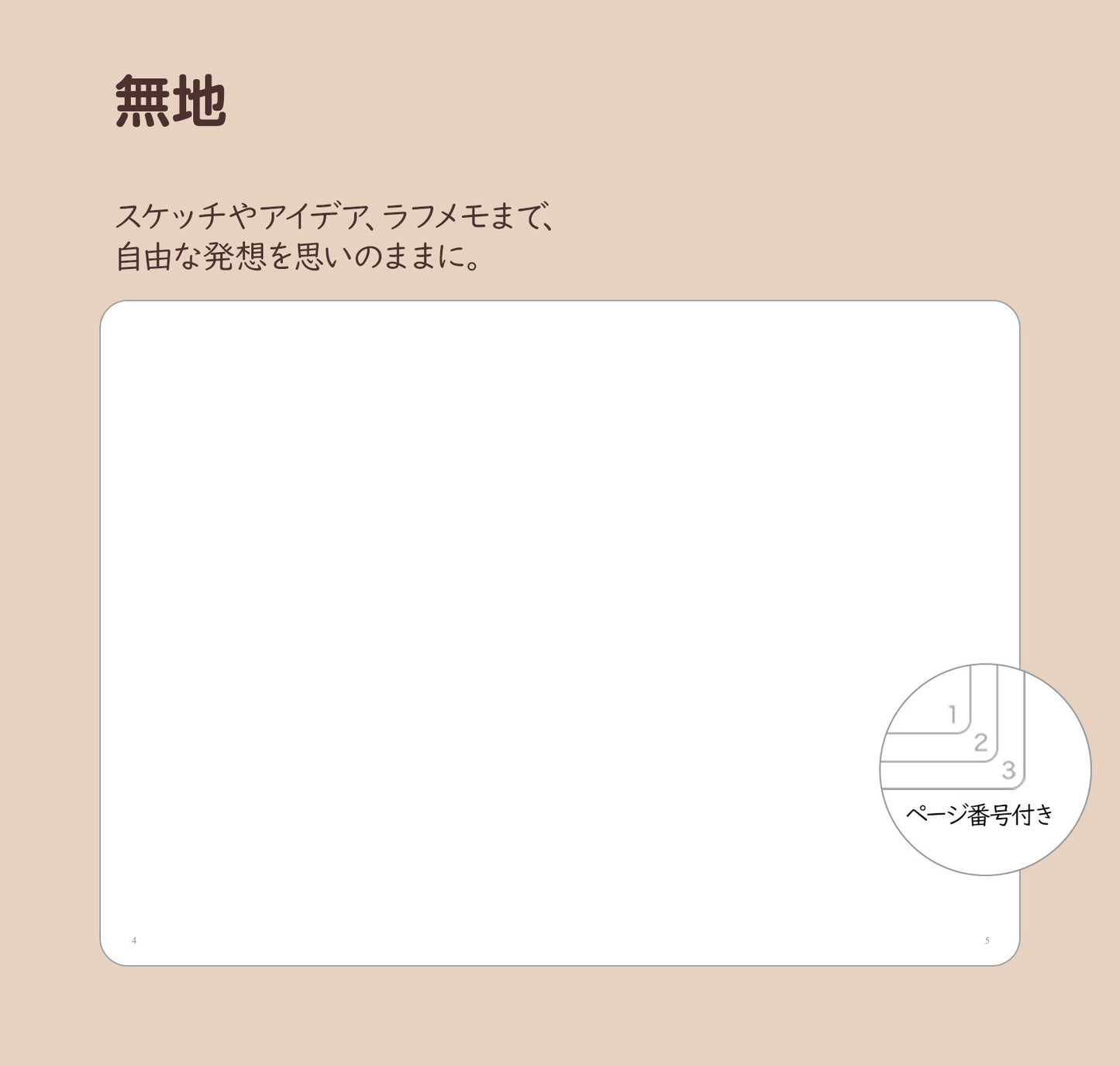 PAPERIDEAS ノート A5 ハードカバー 無地 100g上質紙 188ページ