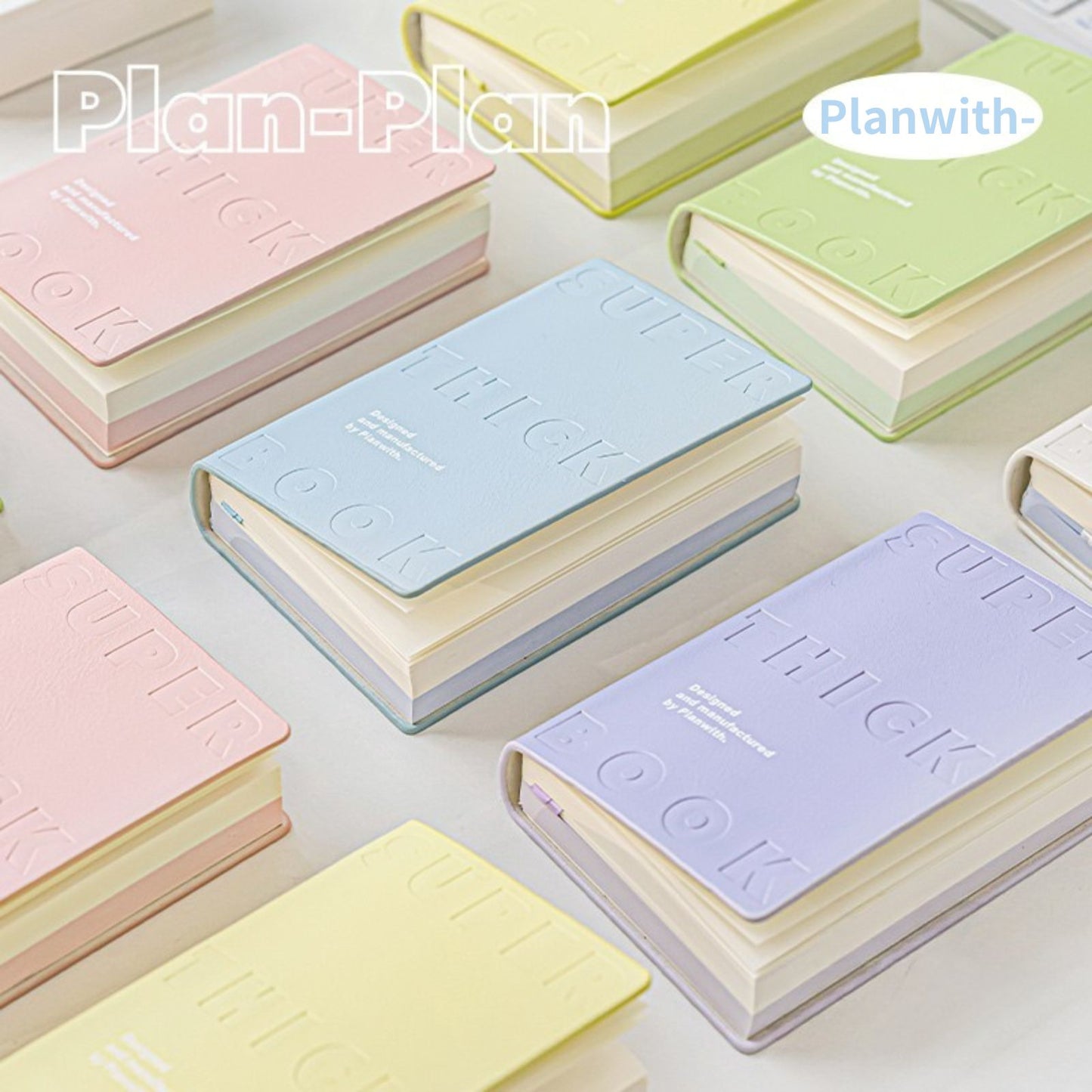 【新発売】Planwith カラーブロックノート Brick Collection 分厚い 手の可愛いノート 学生 大学生 大人 文房具 日記 メモ 勉強 携帯 持ち歩き ギフト