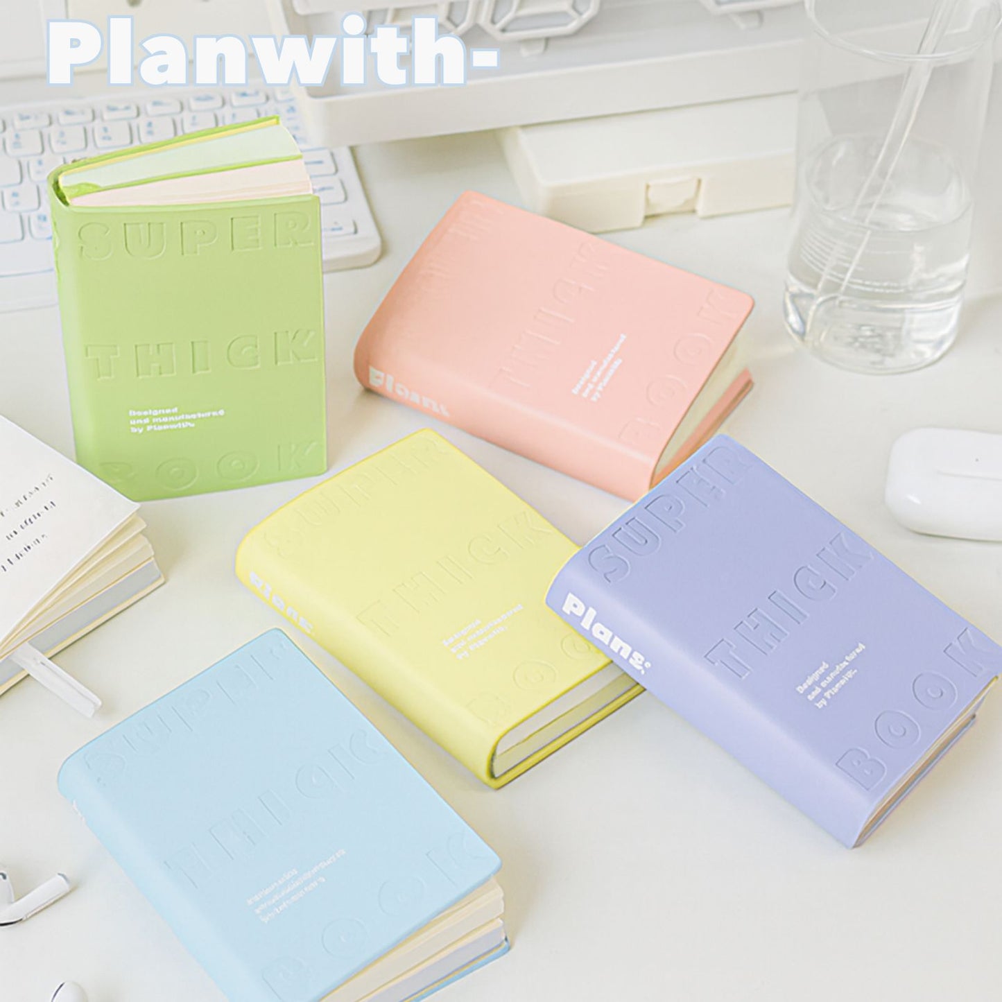 【新発売】Planwith カラーブロックノート Brick Collection 分厚い 手の可愛いノート 学生 大学生 大人 文房具 日記 メモ 勉強 携帯 持ち歩き ギフト