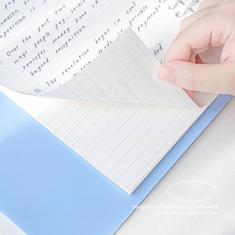 【新発売】Planwith Savvy ハードカバー ルーズリーフバインダー A4/A5/B5サイズ｜100g上質紙 替えリフィル対応 書き心地なめらか 学生向け 資料整理 ノート 勉強用 仕事用 日記 ギフト 全6色