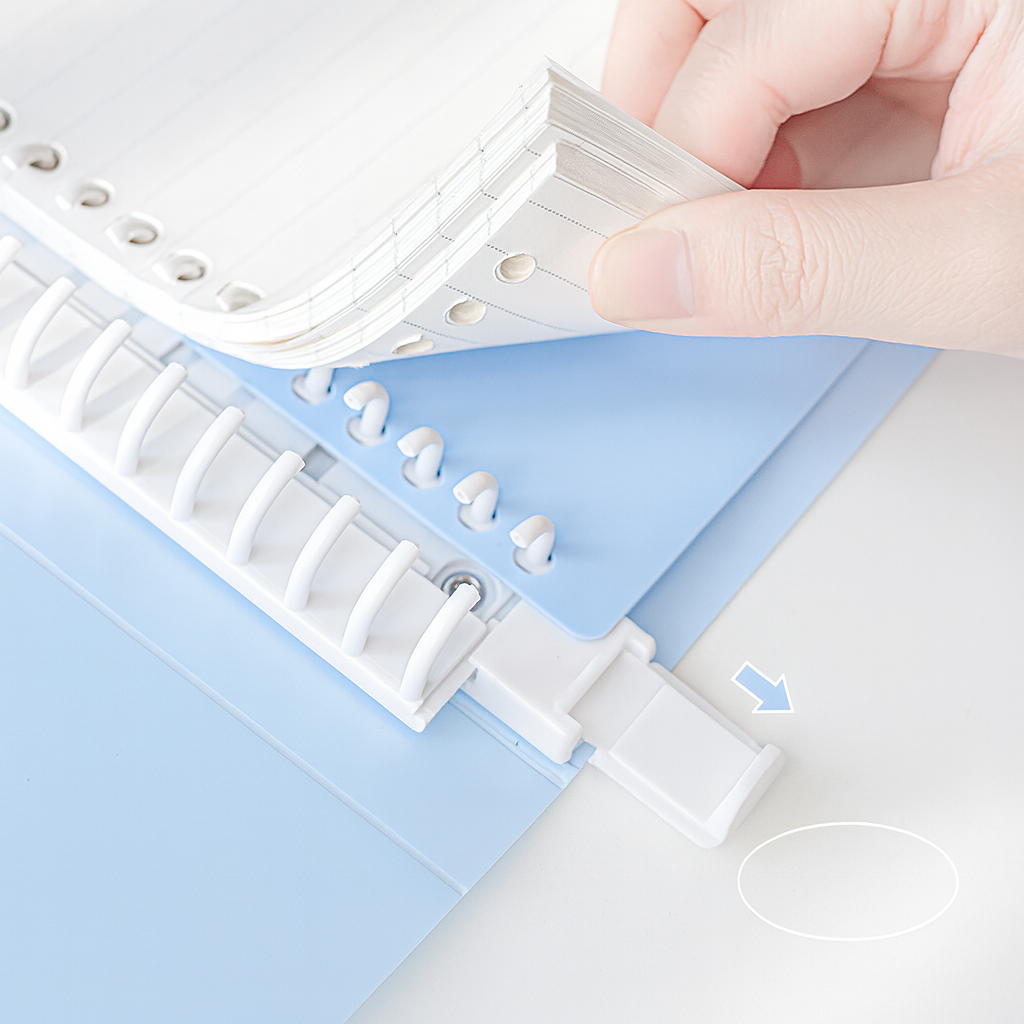 【新発売】Planwith Savvy ハードカバー ルーズリーフバインダー A4/A5/B5サイズ｜100g上質紙 替えリフィル対応 書き心地なめらか 学生向け 資料整理 ノート 勉強用 仕事用 日記 ギフト 全6色