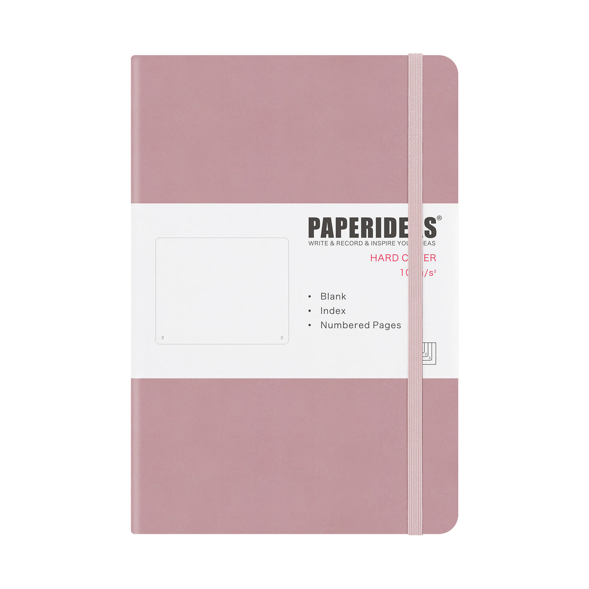 PAPERIDEAS ノート A5 ハードカバー 無地 100g上質紙 188ページ