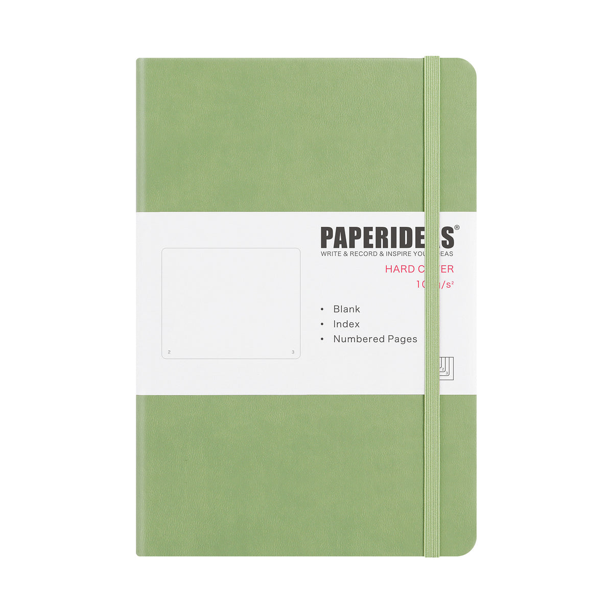 PAPERIDEAS ノート A5 ハードカバー 無地 100g上質紙 188ページ