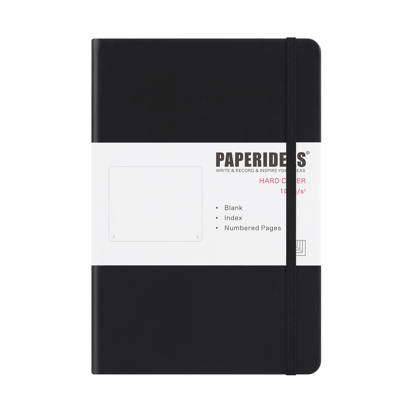 PAPERIDEAS ノート A5 ハードカバー 無地 100g上質紙 188ページ