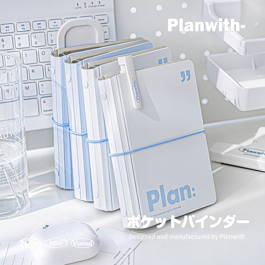 PLANWITH ポケットサイズ バインダーノート｜A6・A7対応 ルーズリーフ ミニ手帳 ミニノート バインダー