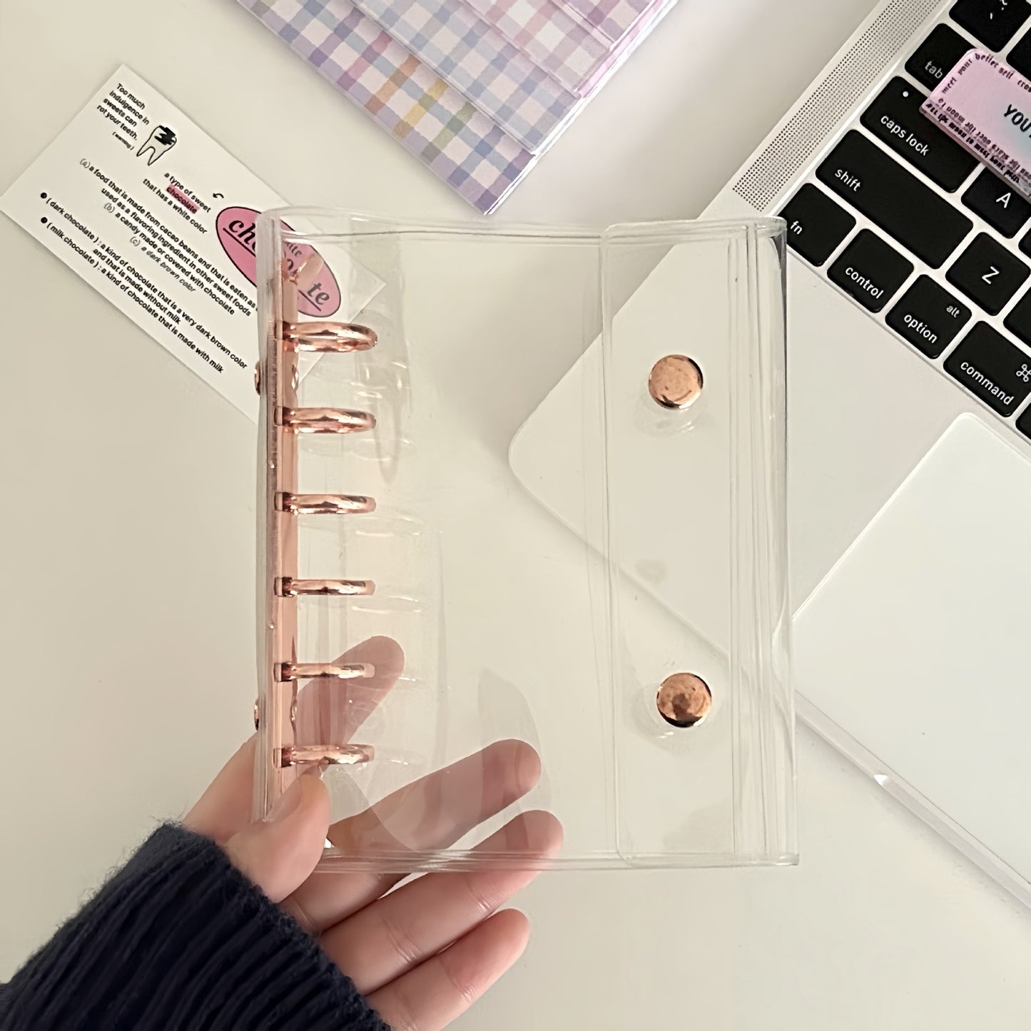 シール帳 A7 M5 サイズ 透明 クリア バインダー システム手帳 はがせる シール台紙 リフィル対応 カスタマイズ シールバインダー 推し活 ファイル かわいい  DIY