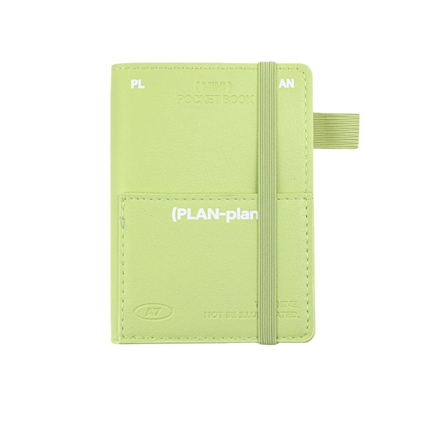 【新発売】 ミニノート A7 無地 方眼 PUカバー 防水 ペンホルダー ゴムバンド付き A7ノート 小さいノート ミニ手帳 小さい a7サイズ 手帳 Planwith mini 全4色