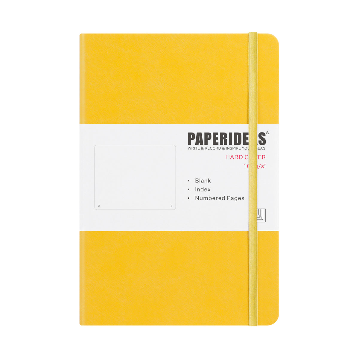 PAPERIDEAS ノート A5 ハードカバー 無地 100g上質紙 188ページ