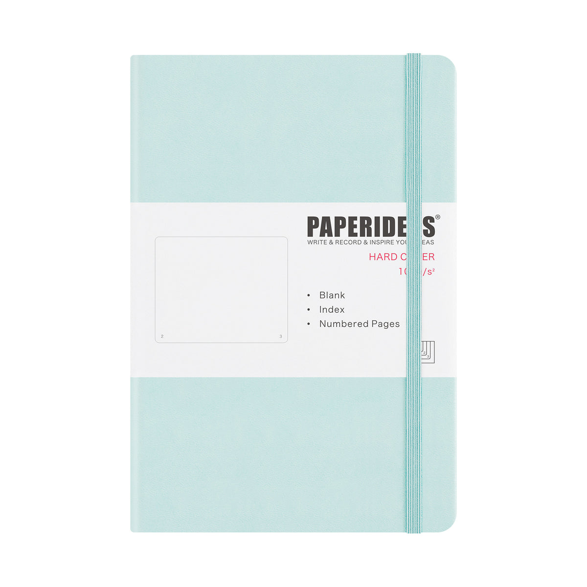 PAPERIDEAS ノート A5 ハードカバー 無地 100g上質紙 188ページ